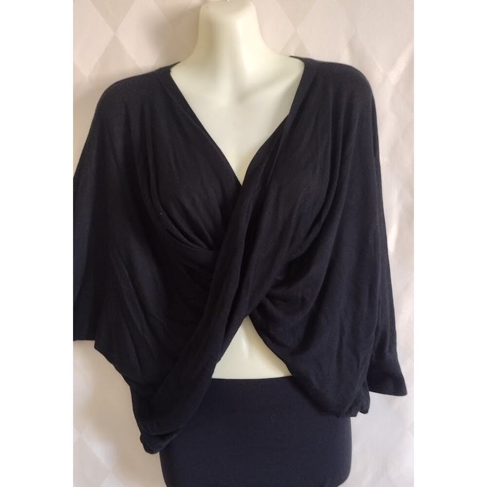 Midori Styles Natural Bamboo‎ Knit Front Twist Sweater